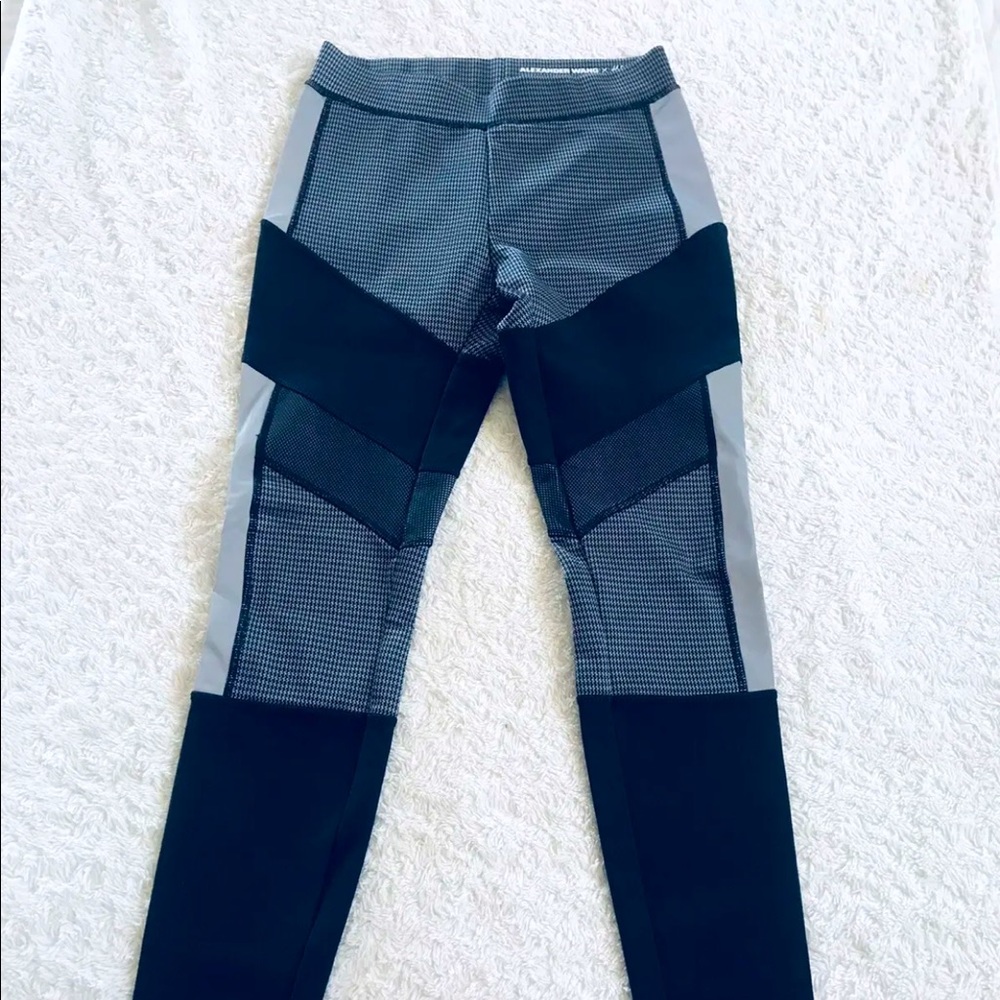 Alexander Wang H&M Womens Black Gray Mid Rise Pull On Leggings Pants Size 4